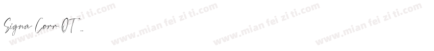 Signa Corr OT字体转换